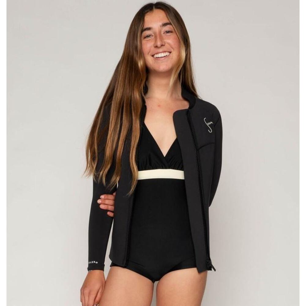 Seea Rincon 2MM Yulex Zip Jacket Black - XS
